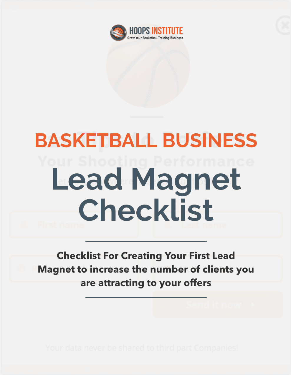 Basketball Business Lead Magnet Checklist