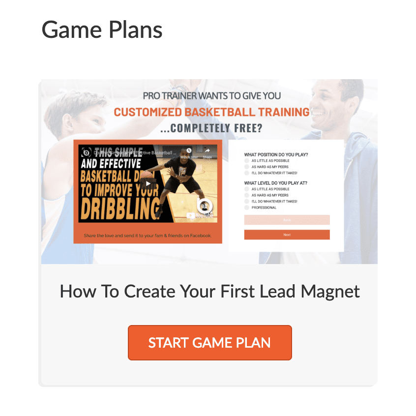 Basketball Business Lead Magnet Checklist